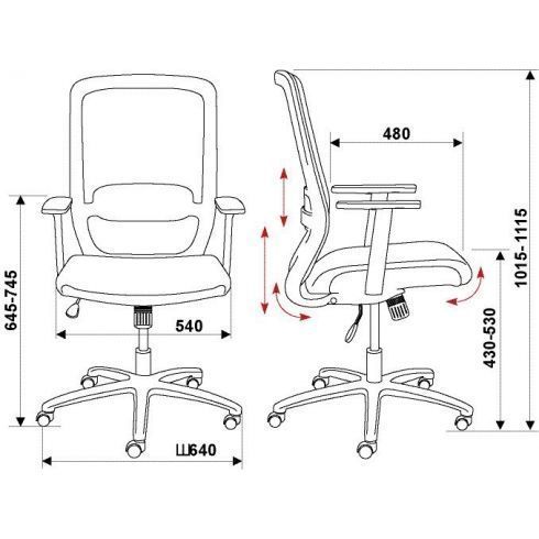 Офисное кресло для руководителя CH-899SL/B/TW-11